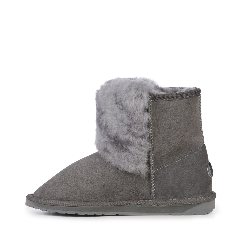 Deep Grey Emu Platinum Lara Mini Women's Boots Canada 1683-NTCVY