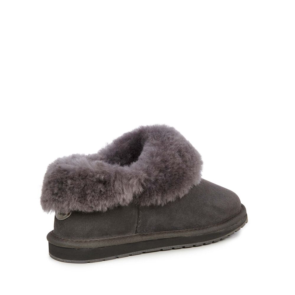 Deep Grey Emu Platinum Mintaro Women's Slippers Canada 0568-DQFWX