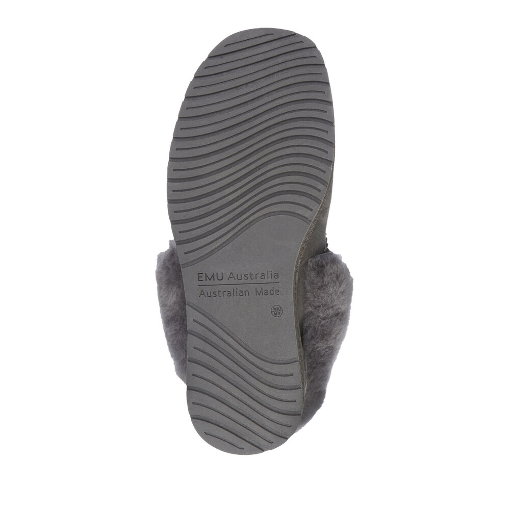 Deep Grey Emu Platinum Murray Men's Slippers Canada 2506-XNHVP