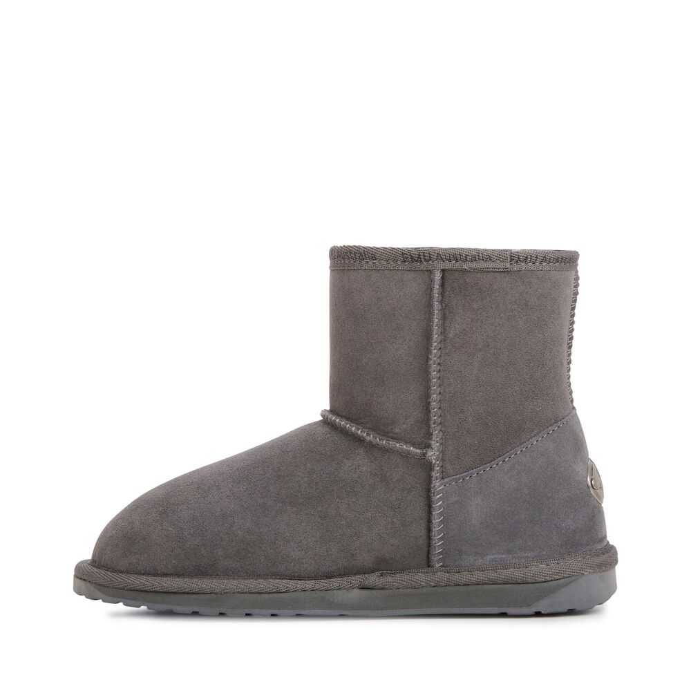 Deep Grey Emu Platinum Stinger Slim Mini Women's Boots Canada 0186-GJLFZ