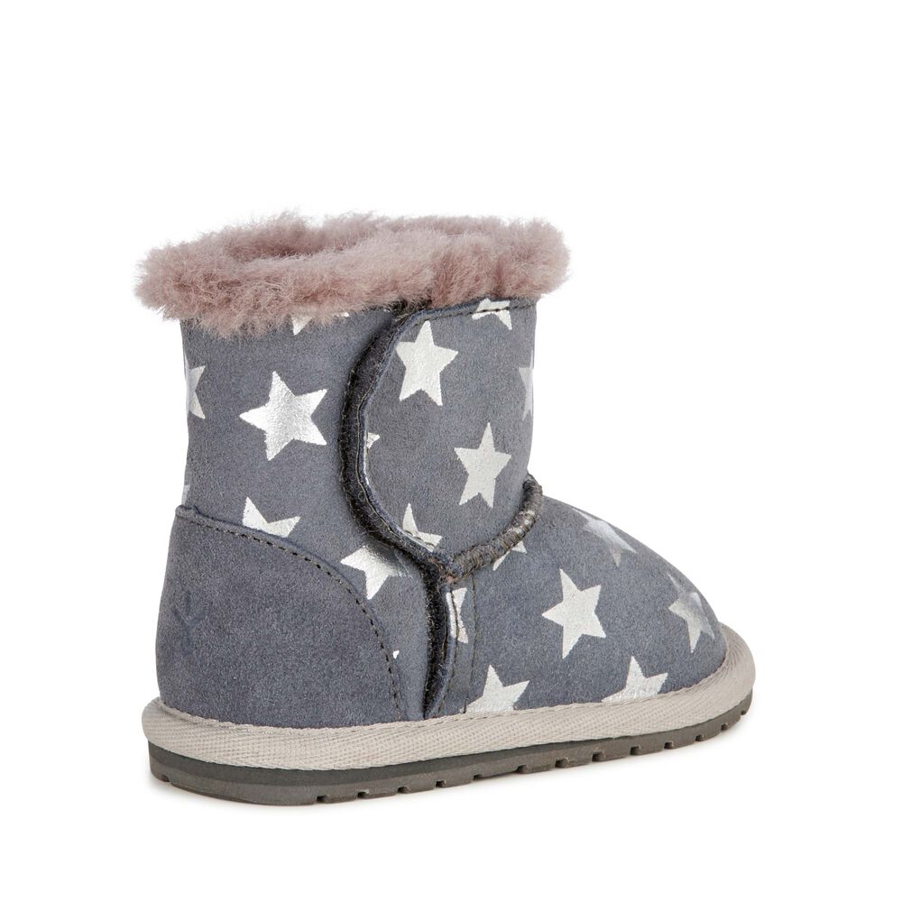 Deep Grey Emu Toddle Starry Night Babies Kids' Boots Canada 9380-OUZKI