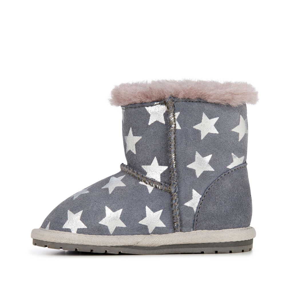 Deep Grey Emu Toddle Starry Night Babies Kids' Boots Canada 9380-OUZKI