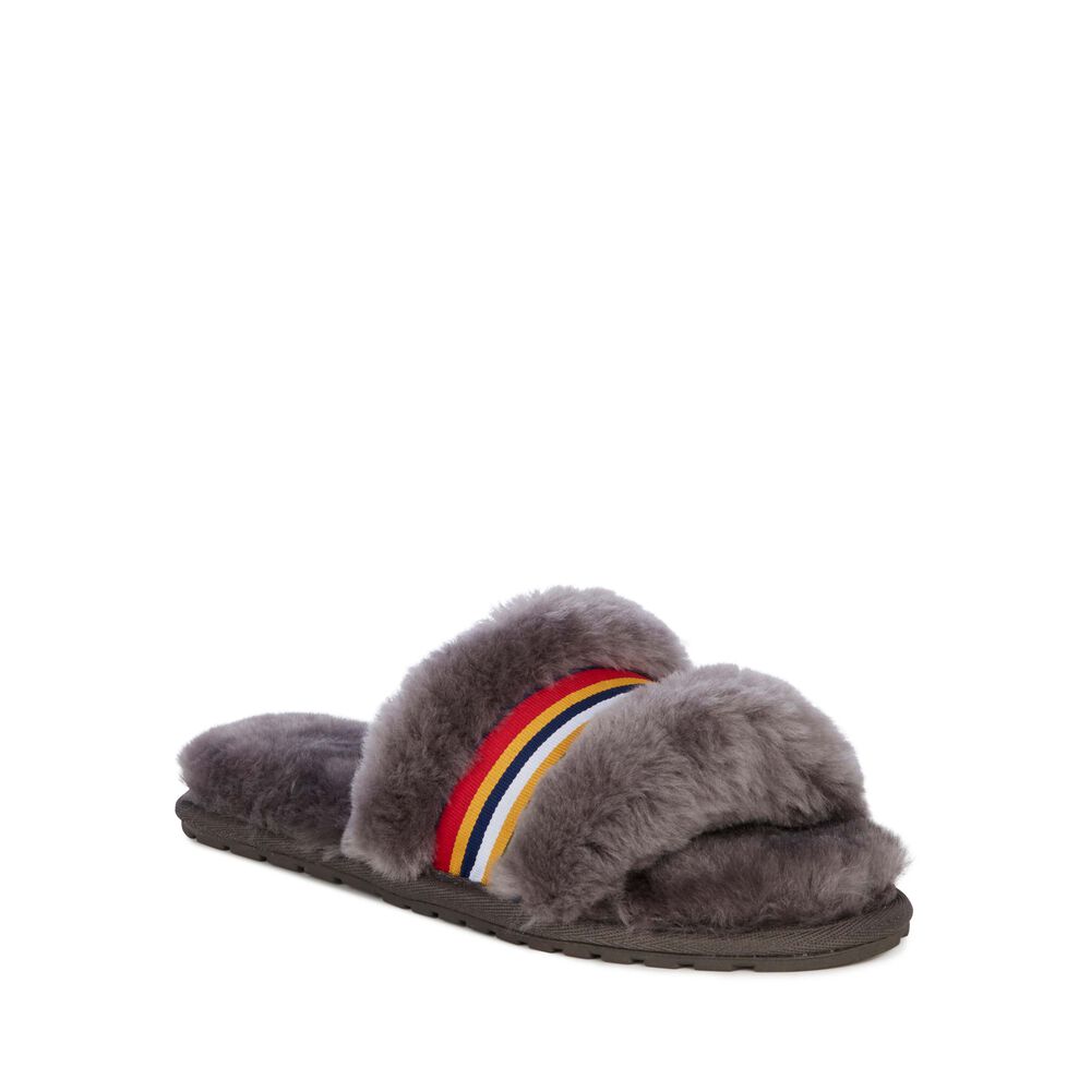 Deep Grey Emu Wrenlette Women's Slippers Canada 7541-YMEZF