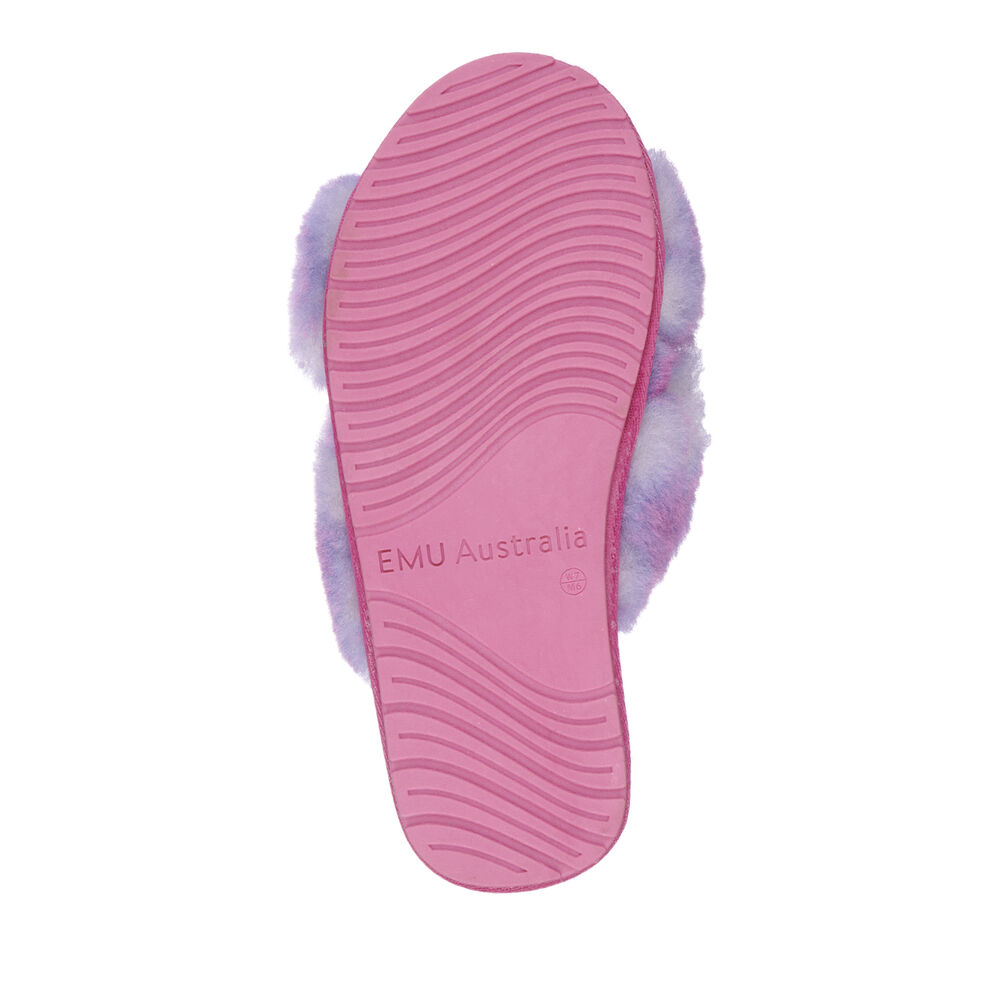 Deep Pink Emu Mayberry Tinge Teens Kids' Slippers Canada 3429-BXYEM