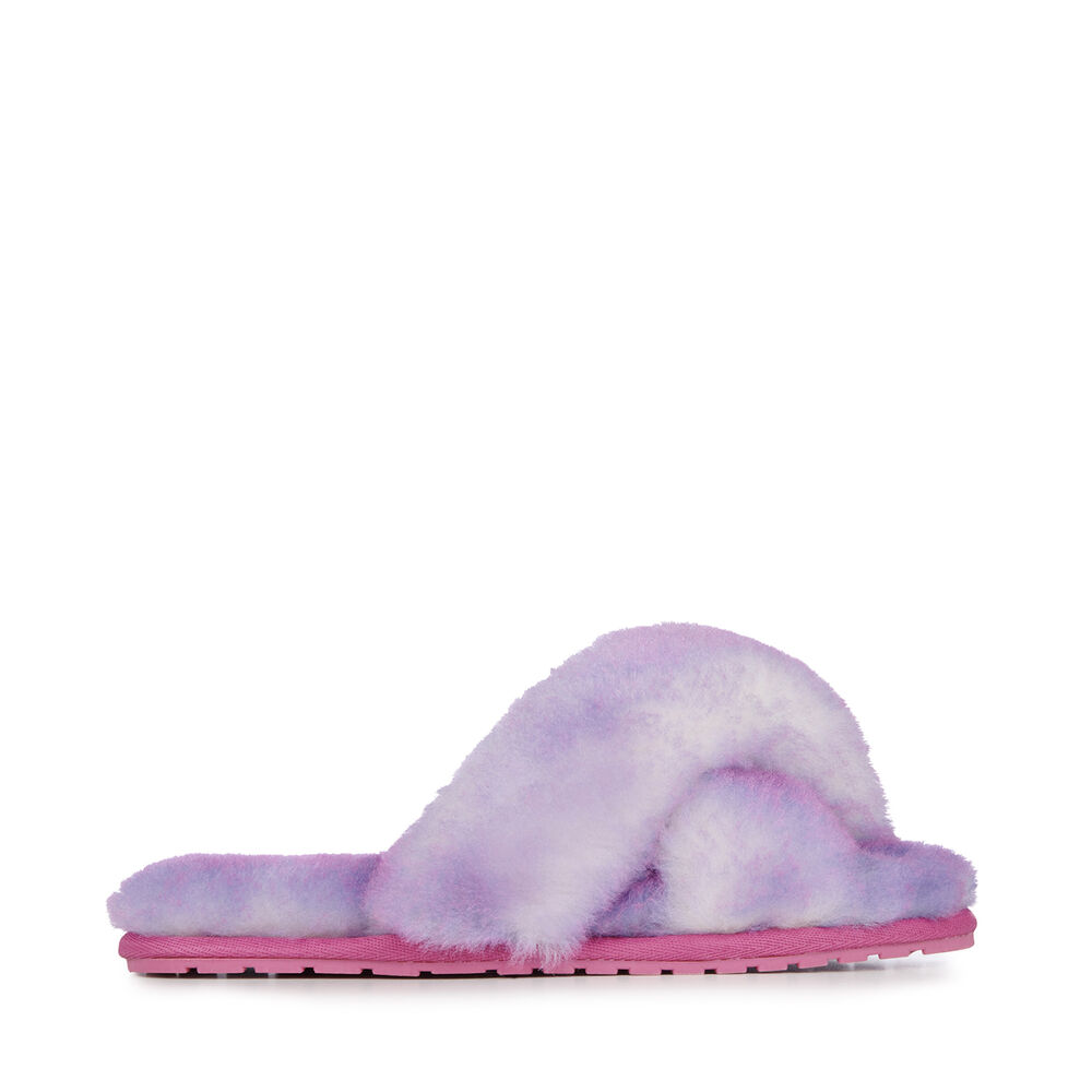 Deep Pink Emu Mayberry Tinge Teens Kids\' Slippers Canada 3429-BXYEM