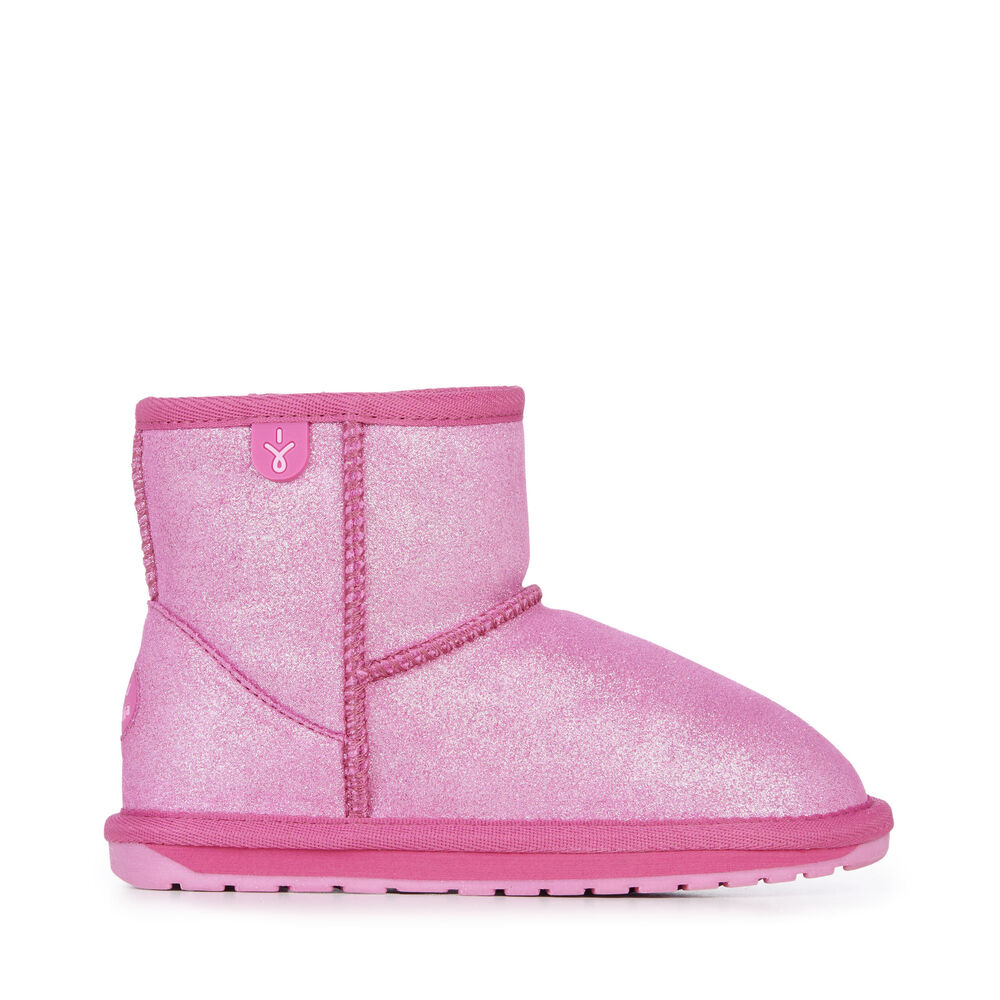 Deep Pink Emu Wallaby Mini Metallic Kids\' Boots Canada 1897-IMPQY