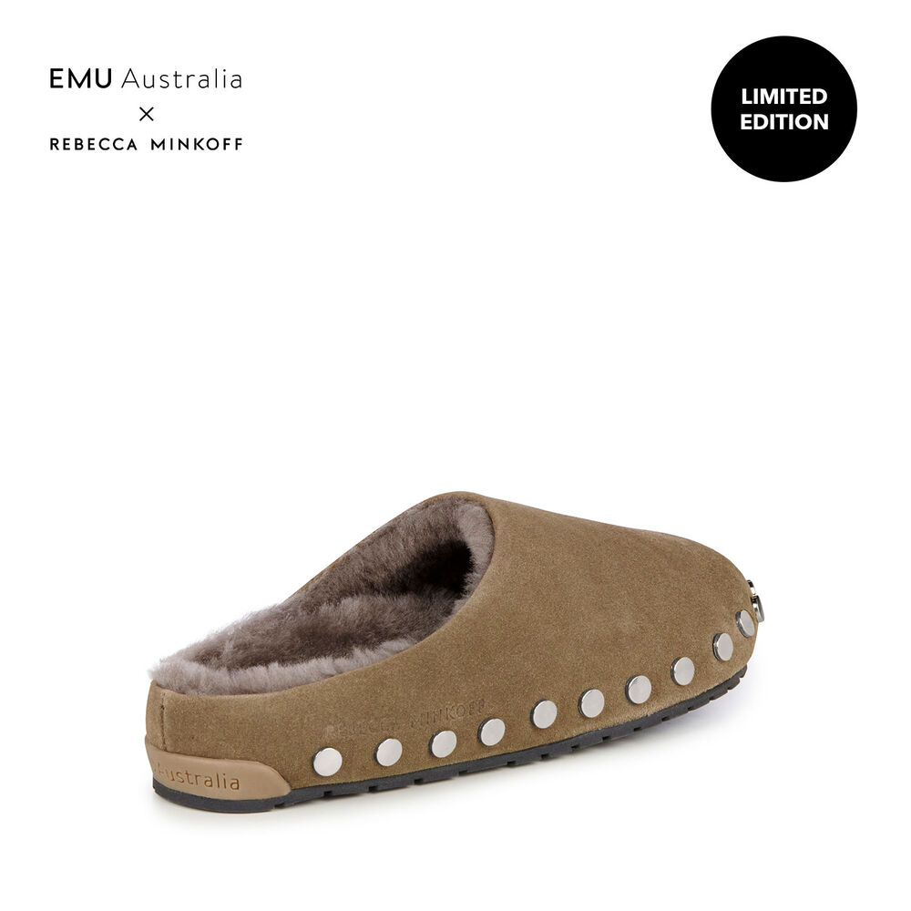 Green Emu Monch Stud Women's Slippers Canada 0238-LXKHY