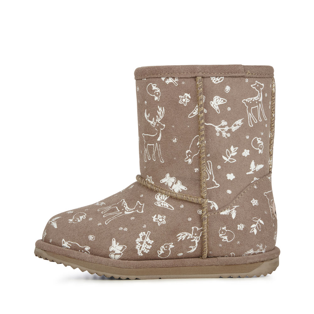 Khaki Emu Woodland Brumby Kids' Boots Canada 1490-AFUSY