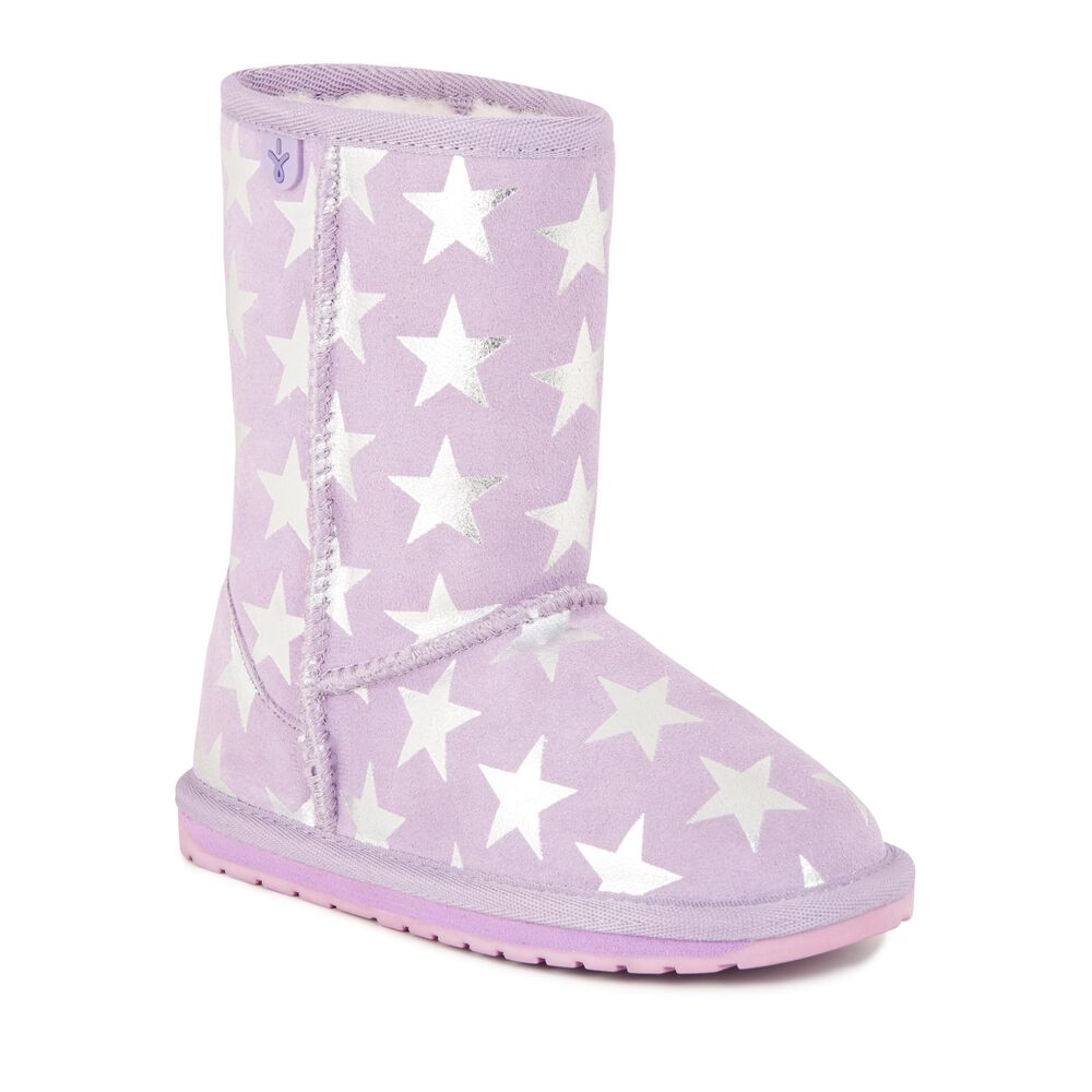 Lavender Emu Starry Night Kids' Boots Canada 2051-NQIUC