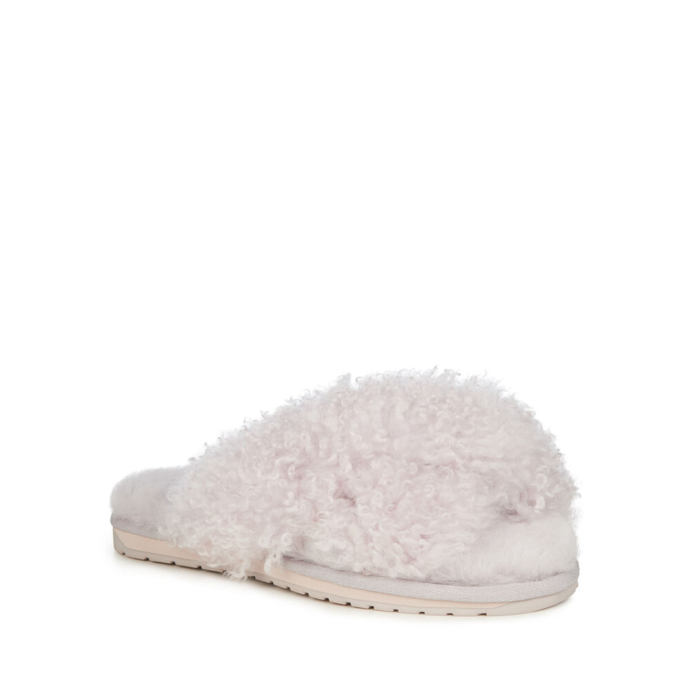 Light Grey Emu Mayberry Curly Women's Slippers Canada 9862-IWCTV