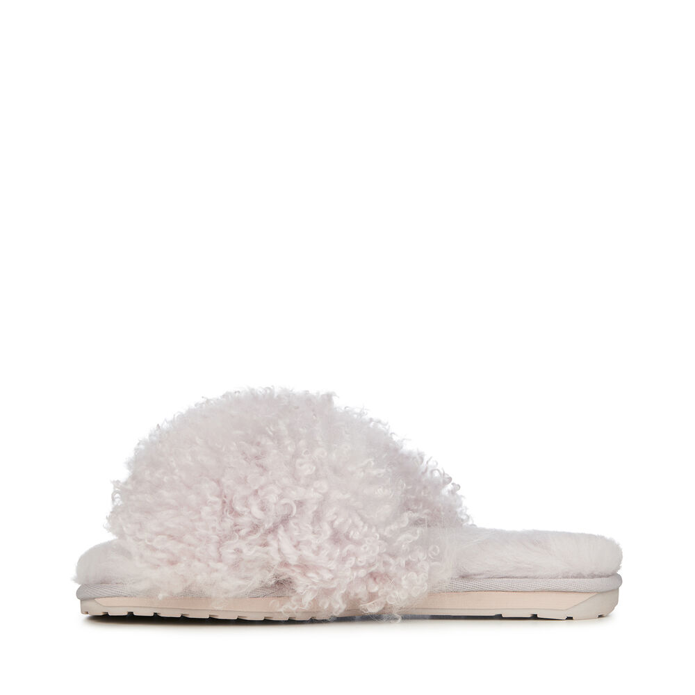 Light Grey Emu Mayberry Curly Women's Slippers Canada 9862-IWCTV