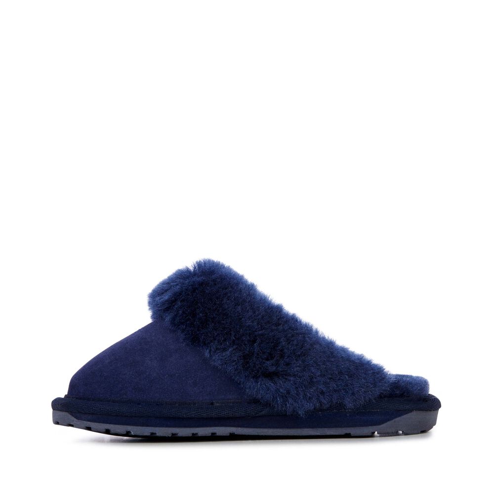 Navy Emu Jolie Kids' Slippers Canada 3561-DOMPI