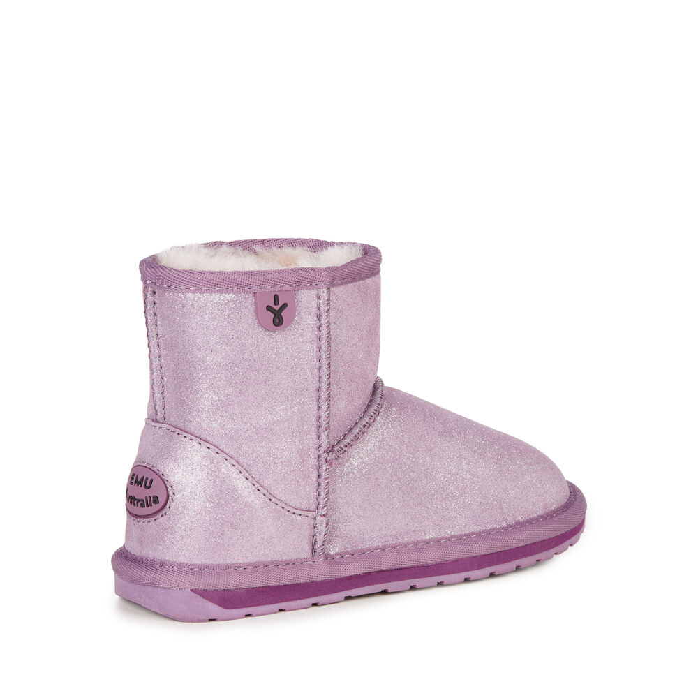 Purple Emu Wallaby Mini Metallic Kids' Boots Canada 2493-VRCXL